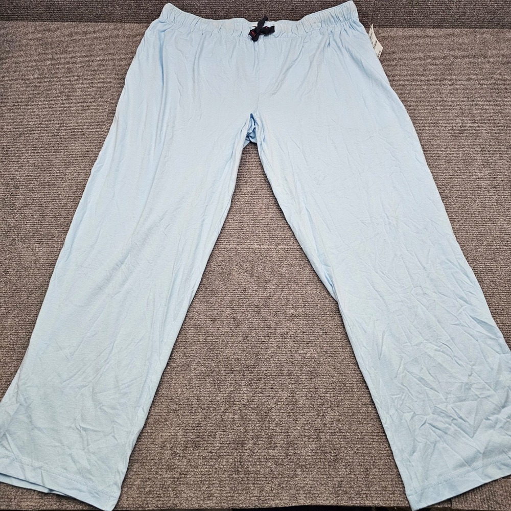 Club Room Pajama Pants Mens Cotton Modal Knit Sleep Lounge Waterline Blue XXL